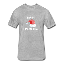 Load image into Gallery viewer, Santa I know him! Tee-shirt Christmas tee shirt - heather gray
