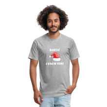 Load image into Gallery viewer, Santa I know him! Tee-shirt Christmas tee shirt - heather gray
